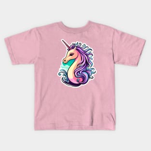 Magical Unicorn Seahorse Kids T-Shirt